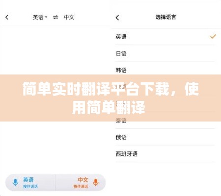 简单实时翻译平台下载，使用简单翻译 