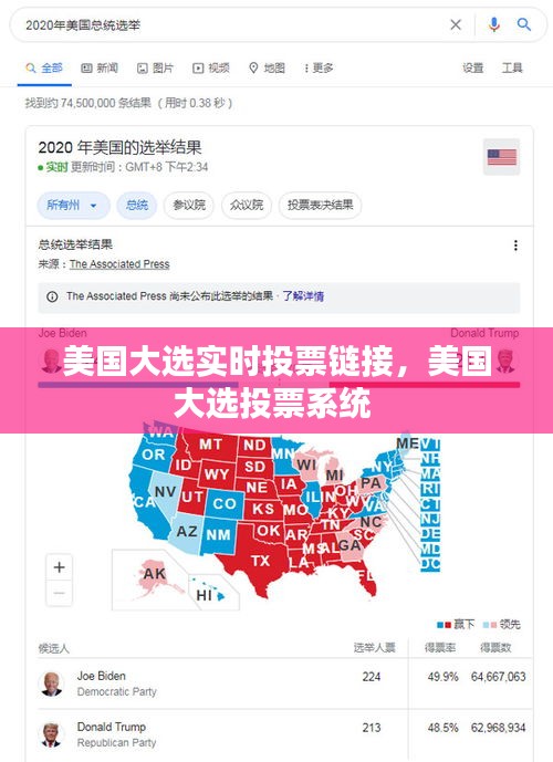 美国大选实时投票链接，美国大选投票系统 