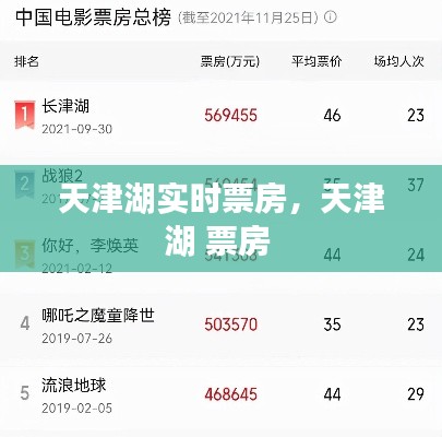天津湖实时票房，天津湖 票房 