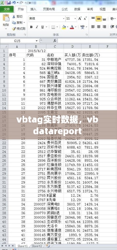 vbtag实时数据，vb datareport 