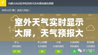 室外天气实时显示大屏，天气预报大屏显示 