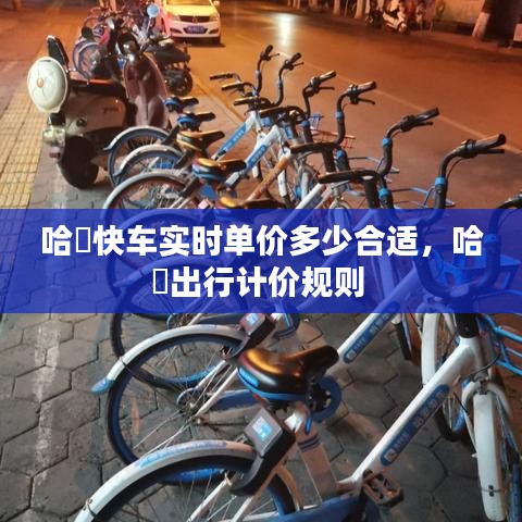 哈啰快车实时单价多少合适，哈啰出行计价规则 