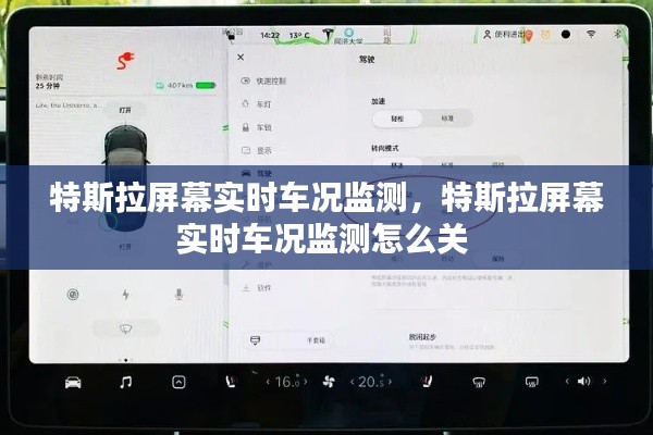 特斯拉屏幕实时车况监测，特斯拉屏幕实时车况监测怎么关 