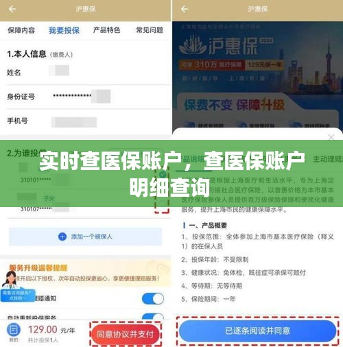实时查医保账户，查医保账户明细查询 