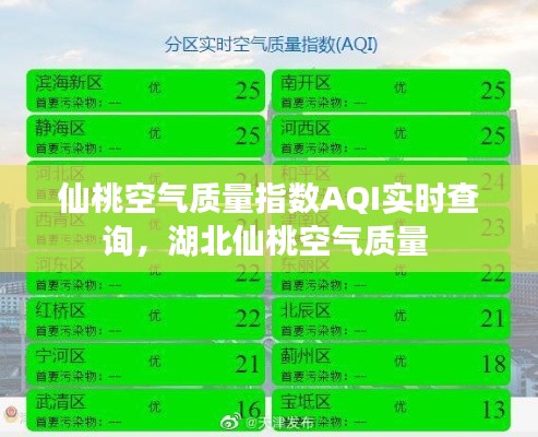 仙桃空气质量指数AQI实时查询，湖北仙桃空气质量 