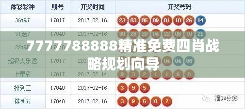 7777788888精准免费四肖战略规划向导