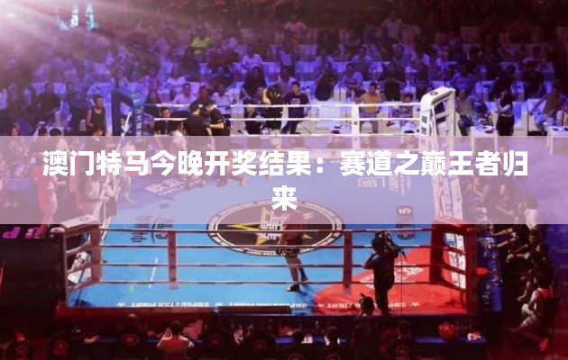 澳门特马今晚开奖结果：赛道之巅王者归来