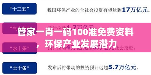 管家一肖一码100准免费资料，环保产业发展潜力
