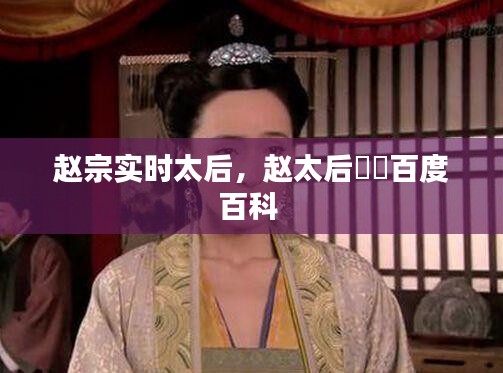 赵宗实时太后，赵太后嫪毐百度百科 