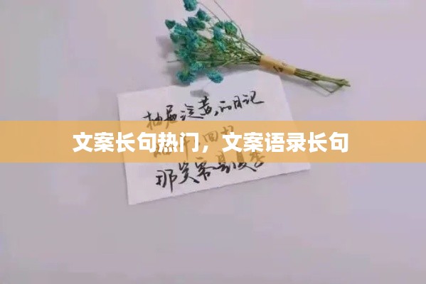 文案长句热门，文案语录长句 