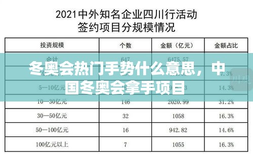 冬奥会热门手势什么意思，中国冬奥会拿手项目 