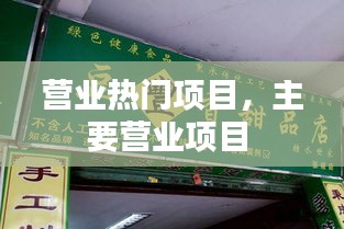 营业热门项目，主要营业项目 