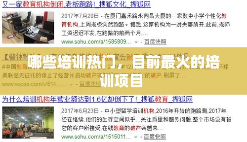 哪些培训热门，目前最火的培训项目 