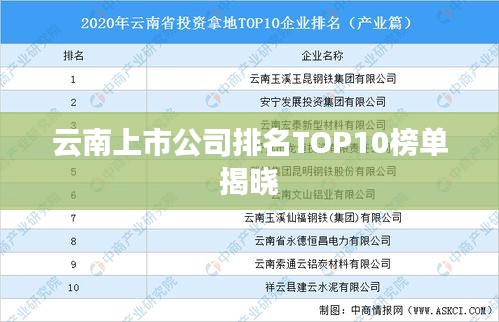 云南上市公司排名TOP10榜单揭晓