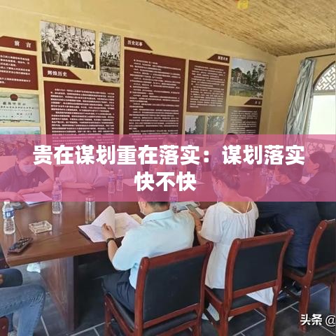 贵在谋划重在落实：谋划落实快不快 
