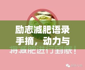 励志减肥语录手摘，动力与坚持的双重力量