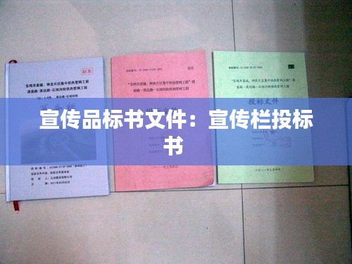 宣传品标书文件：宣传栏投标书 