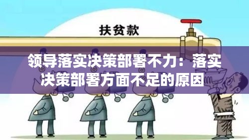 领导落实决策部署不力：落实决策部署方面不足的原因 
