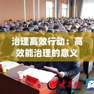 治理高效行动：高效能治理的意义 