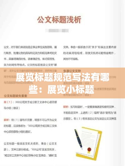 展览标题规范写法有哪些：展览小标题 