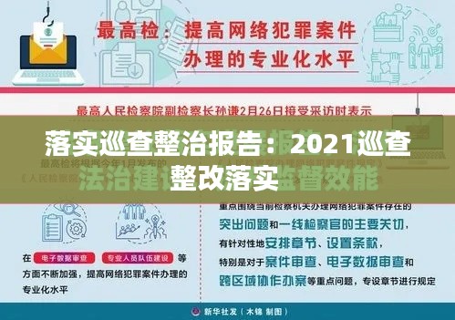 落实巡查整治报告：2021巡查整改落实 