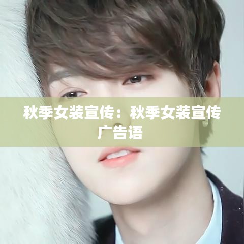 秋季女装宣传：秋季女装宣传广告语 