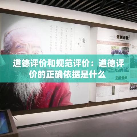 道德评价和规范评价：道德评价的正确依据是什么 