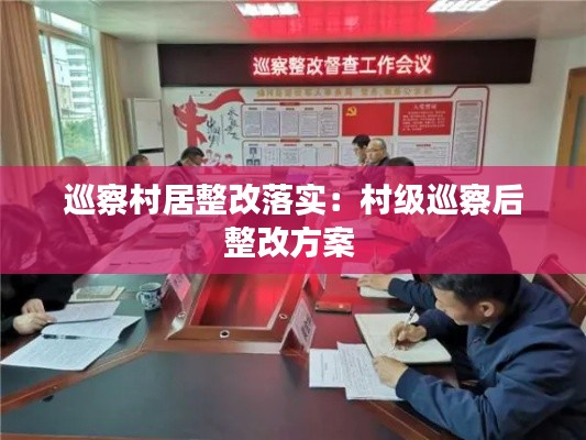 巡察村居整改落实：村级巡察后整改方案 