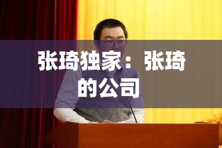 张琦独家：张琦的公司 