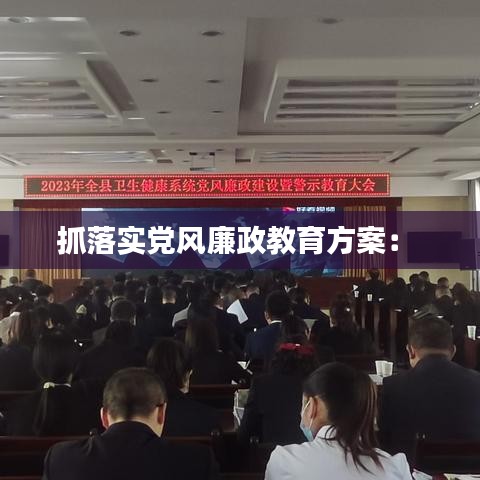 抓落实党风廉政教育方案： 