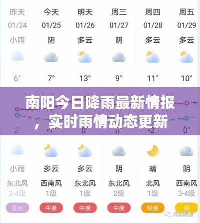 南阳今日降雨最新情报，实时雨情动态更新