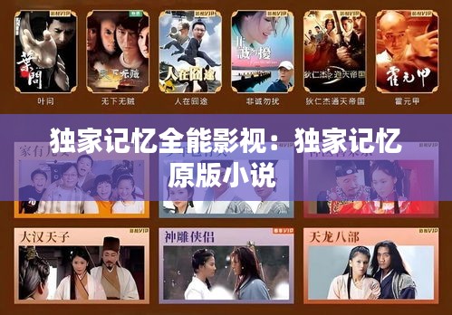 独家记忆全能影视：独家记忆原版小说 