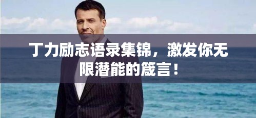 丁力励志语录集锦，激发你无限潜能的箴言！