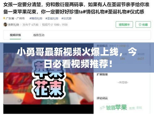 小勇哥最新视频火爆上线，今日必看视频推荐！