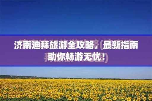 济南迪拜旅游全攻略，最新指南助你畅游无忧！