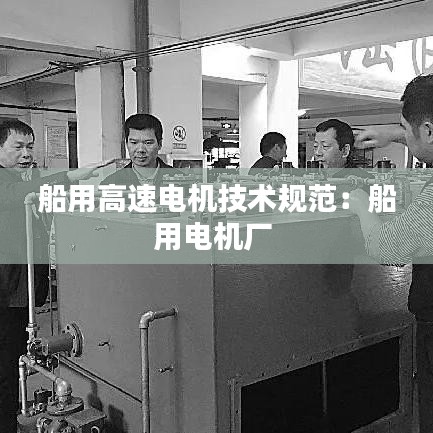 船用高速电机技术规范：船用电机厂 