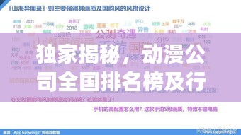 独家揭秘，动漫公司全国排名榜及行业深度洞察