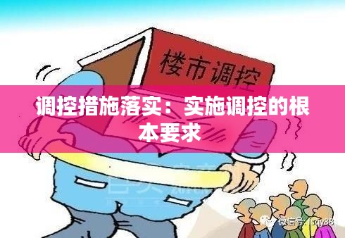 调控措施落实：实施调控的根本要求 