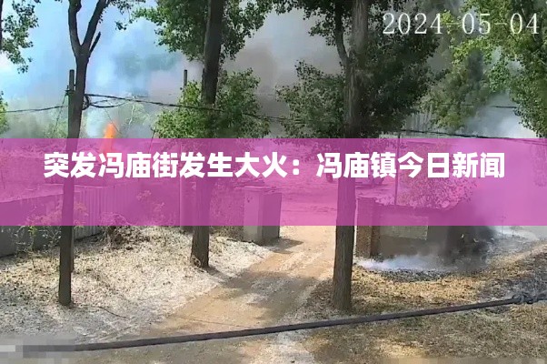 突发冯庙街发生大火：冯庙镇今日新闻 