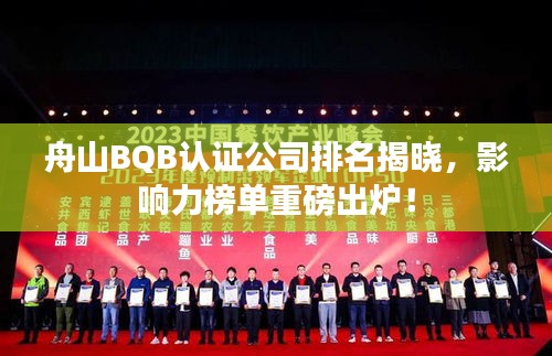 舟山BQB认证公司排名揭晓，影响力榜单重磅出炉！