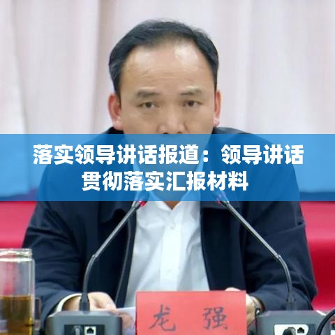 落实领导讲话报道：领导讲话贯彻落实汇报材料 