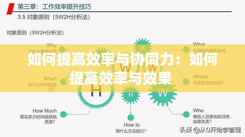 如何提高效率与协同力：如何提高效率与效果 