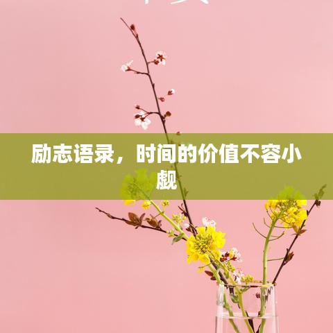 励志语录，时间的价值不容小觑