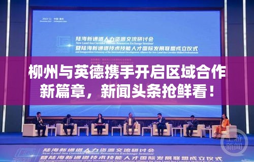 柳州与英德携手开启区域合作新篇章，新闻头条抢鲜看！