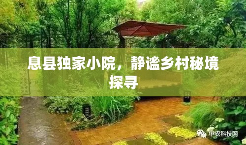 息县独家小院，静谧乡村秘境探寻