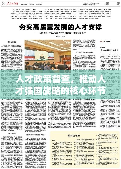人才政策督查，推动人才强国战略的核心环节
