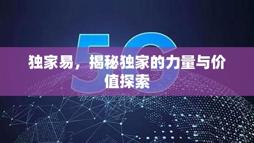 独家易，揭秘独家的力量与价值探索