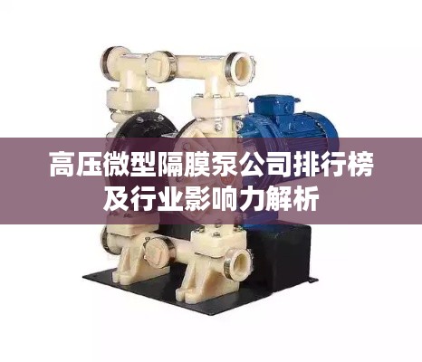 高压微型隔膜泵公司排行榜及行业影响力解析