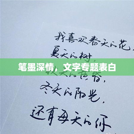 笔墨深情，文字专题表白