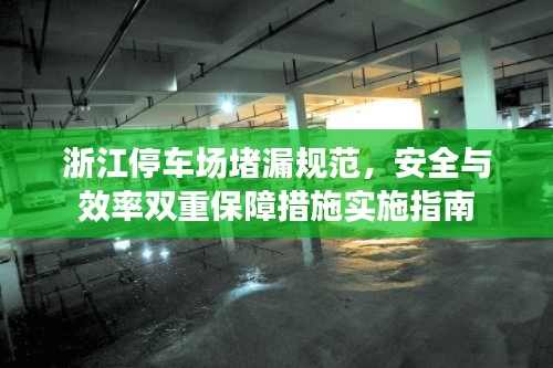浙江停车场堵漏规范，安全与效率双重保障措施实施指南